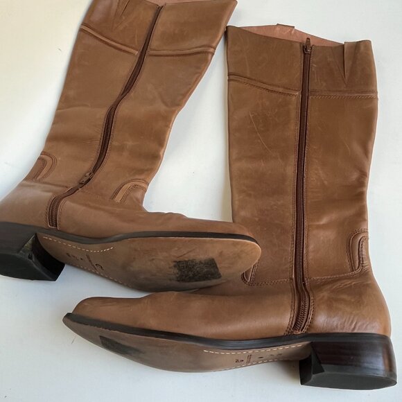 Corso Como Classic Women's Tall Knee High Camel New Leather Boots, Size 10M - Picture 11 of 15
